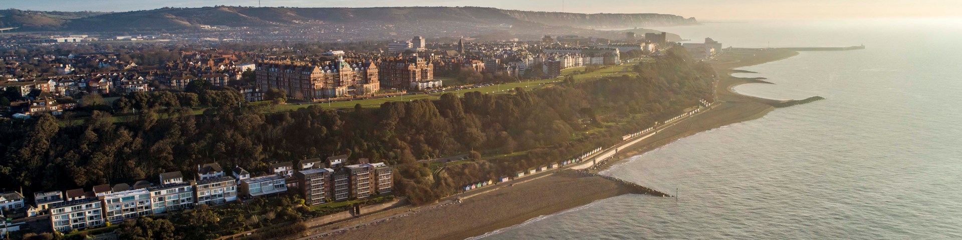 Folkestone from the air image